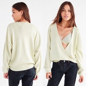 Urban Outfitters slouchy surplice wrap sweater